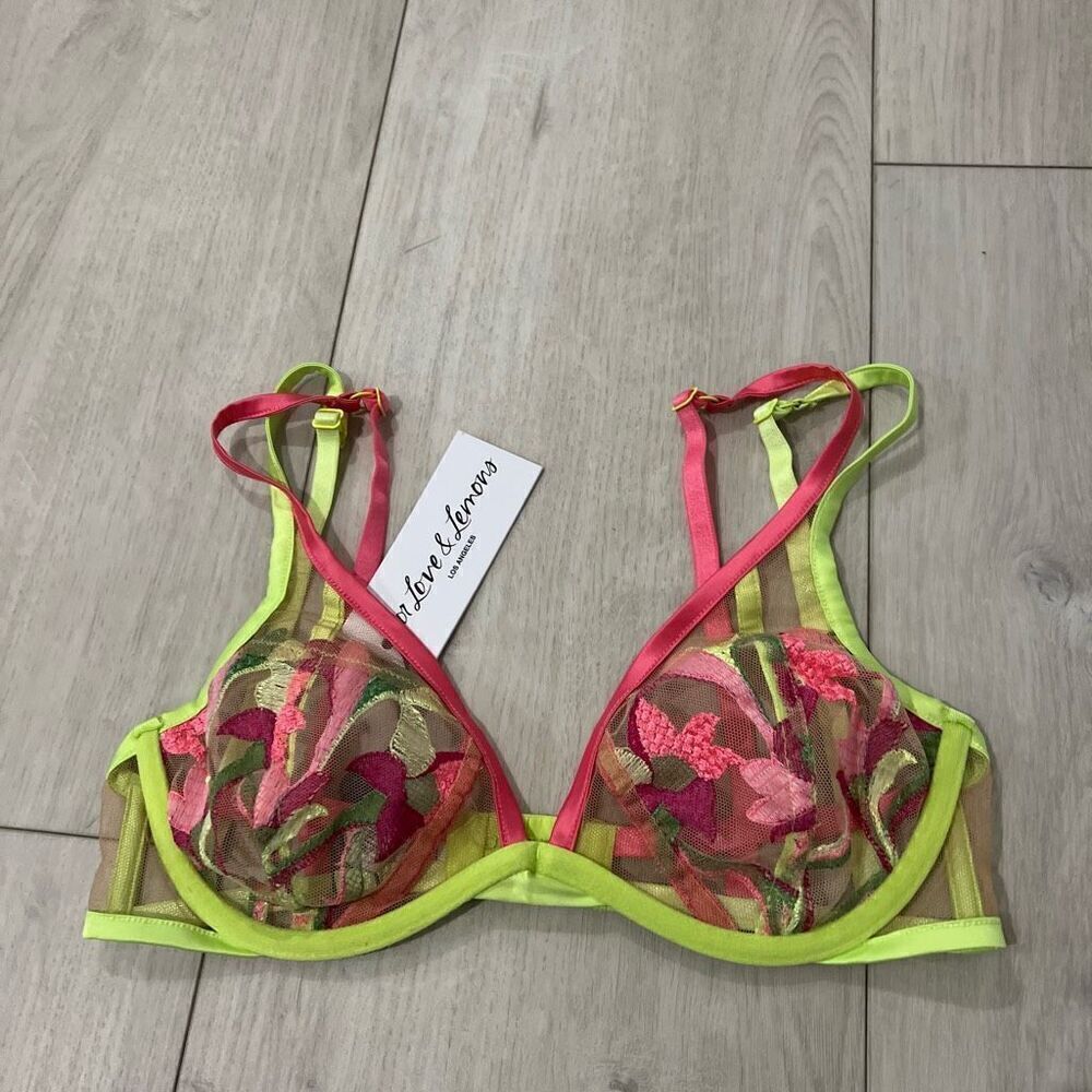 For Love and Lemons Petunia Under- wire Bra size 32C